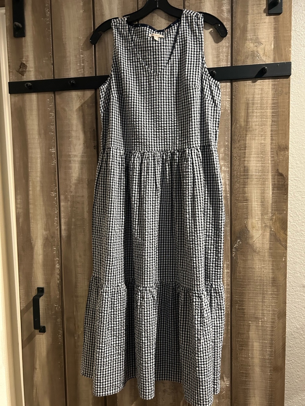 Barbour Harebell Belted Gingham Midi-Dress, 6.